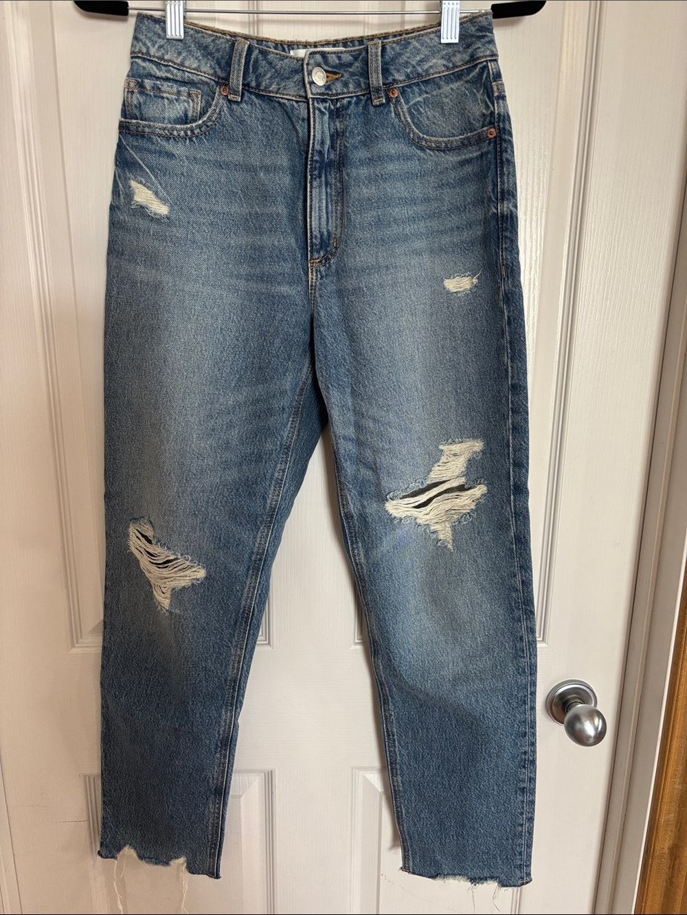 Dynamite Distressed Light Blue Boyfriend Jeans